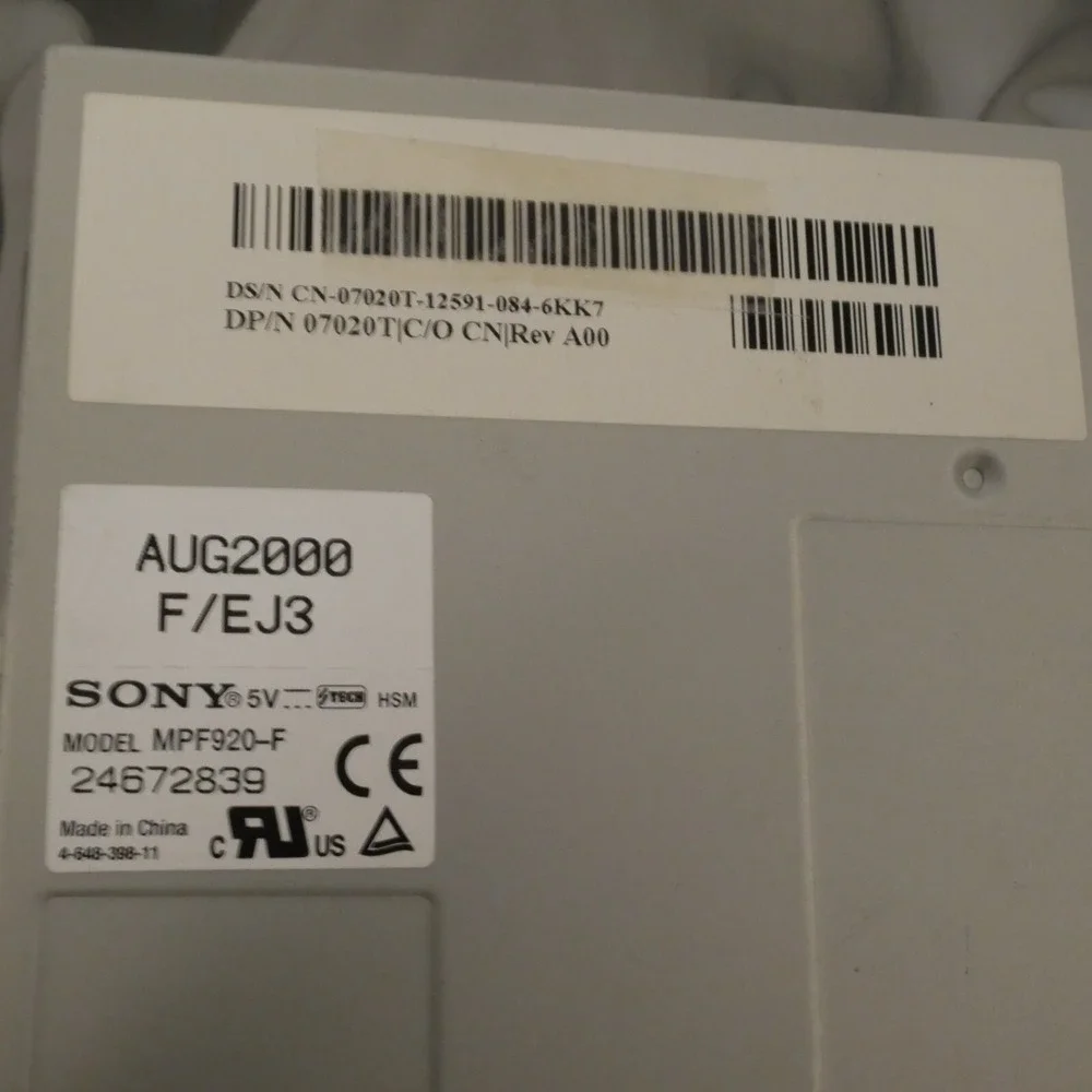 Sony MPF920-F Internal Desktop 3.5 inch Floppy Disk Drive 1.44MB - Tested 23